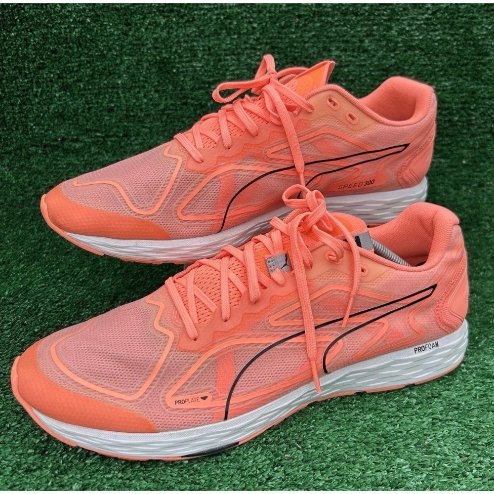 Puma Speed 300 Racer 2 Mens Running Shoes‎ 11.5 Pink Peach 193104-04